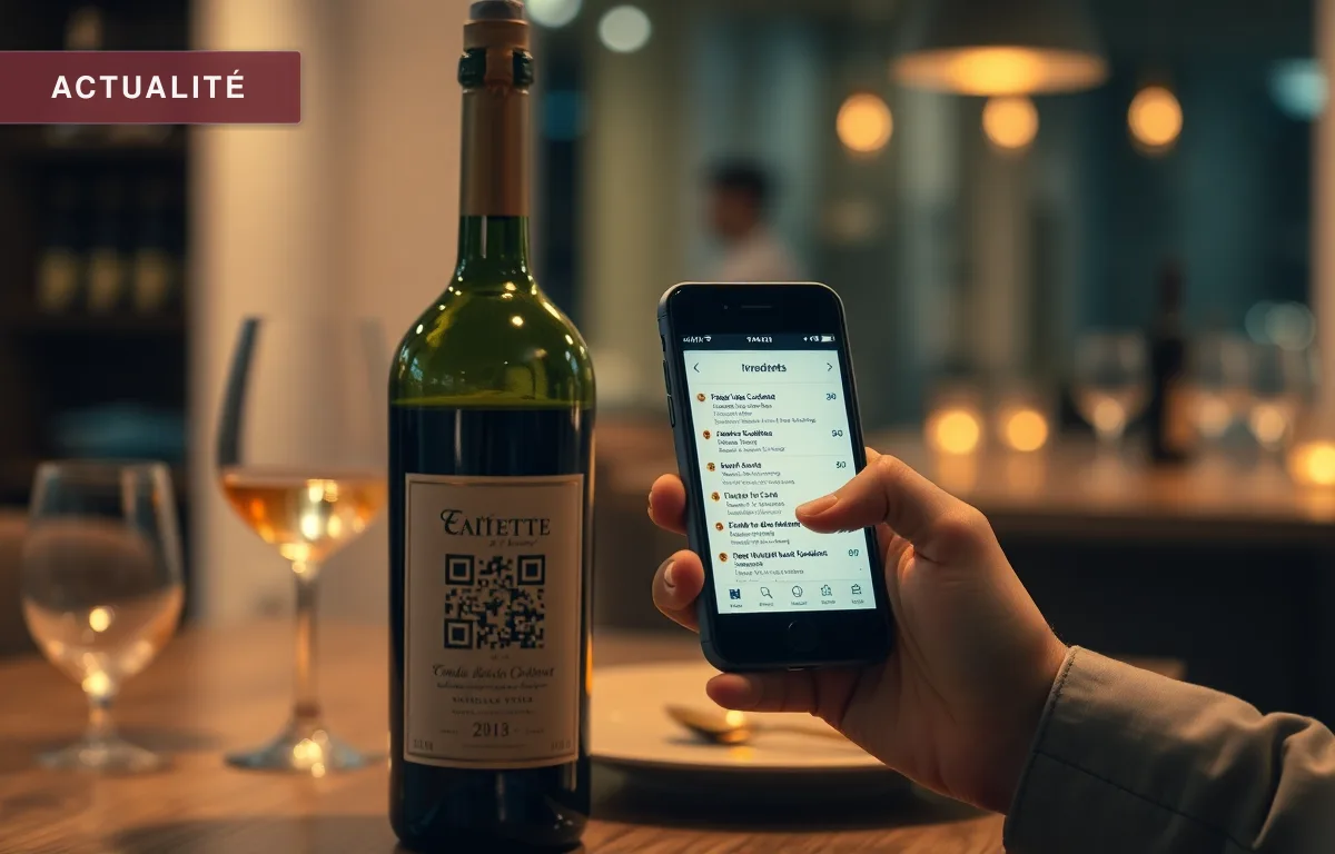 Illustration de l'article : QR Code sur le Vin : Ingrédients et Calories Obligatoires (2026)
