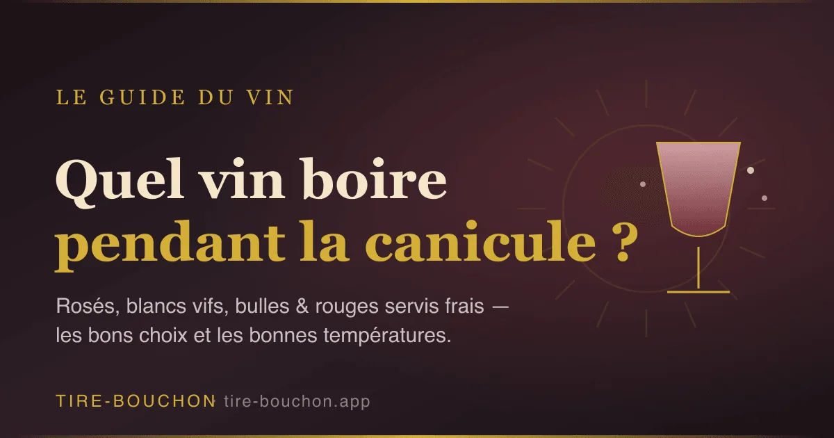 Illustration de l'article : Quel Vin Boire Pendant la Canicule ? Le Guide des Vins de Forte Chaleur