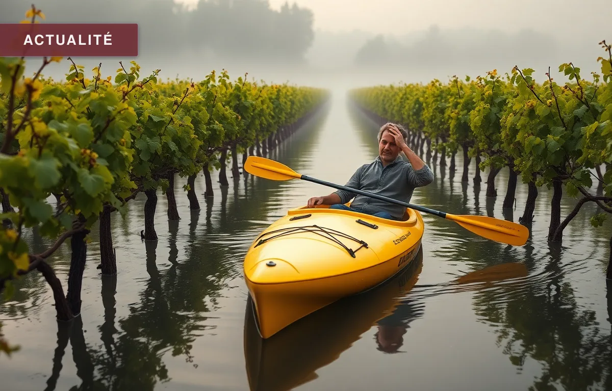 Illustration de l'article : Il Taille ses Vignes en Kayak : le Geste Viral d'un Viticulteur de l'Aude