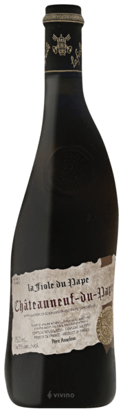 La Fiole du Pape Père Anselme Châteauneuf-du-Pape